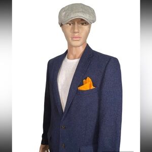 FALL READY J CREW HEATHER MIST TWEED SPORT COAT SZ 40 ELBOW PATCHES